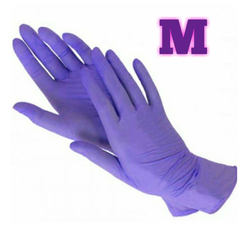 Перчатки нитрил. М Nitrile, фиолетовые, 100 шт/упак.