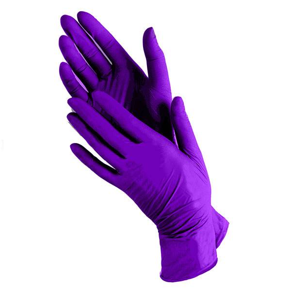 Перчатки нитрил. L Nitrile, фиолетовые, 100 шт/упак.
