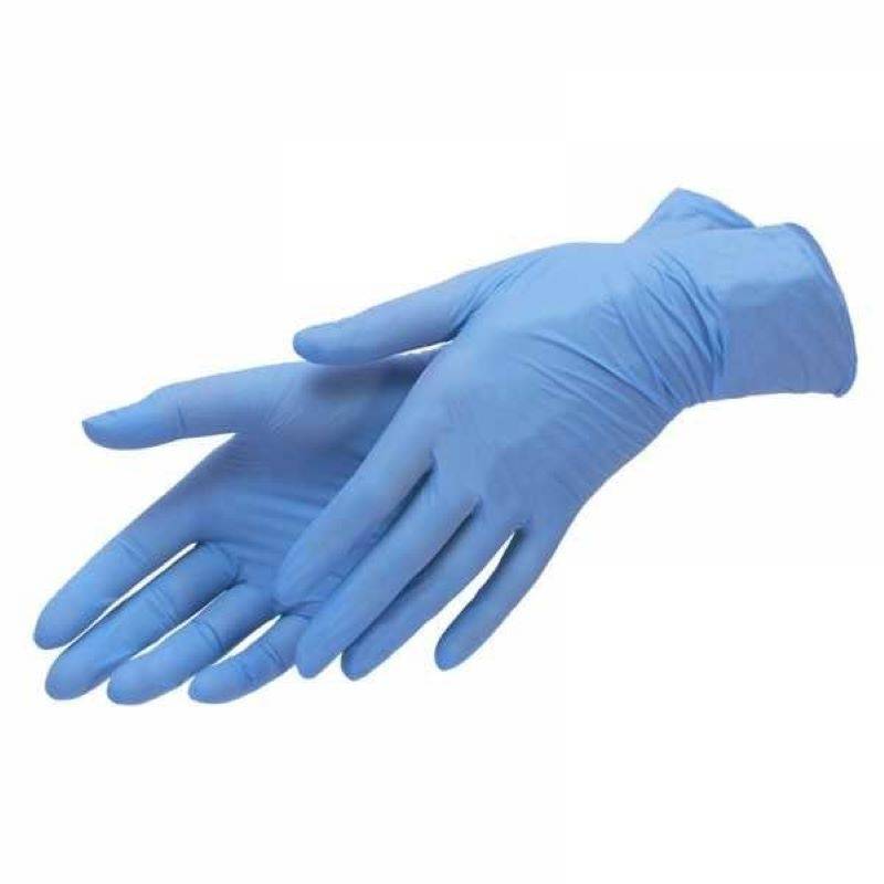 Перчатки нитрил. L Benovy, голубые, 200 шт/упак.  (100 пар)
