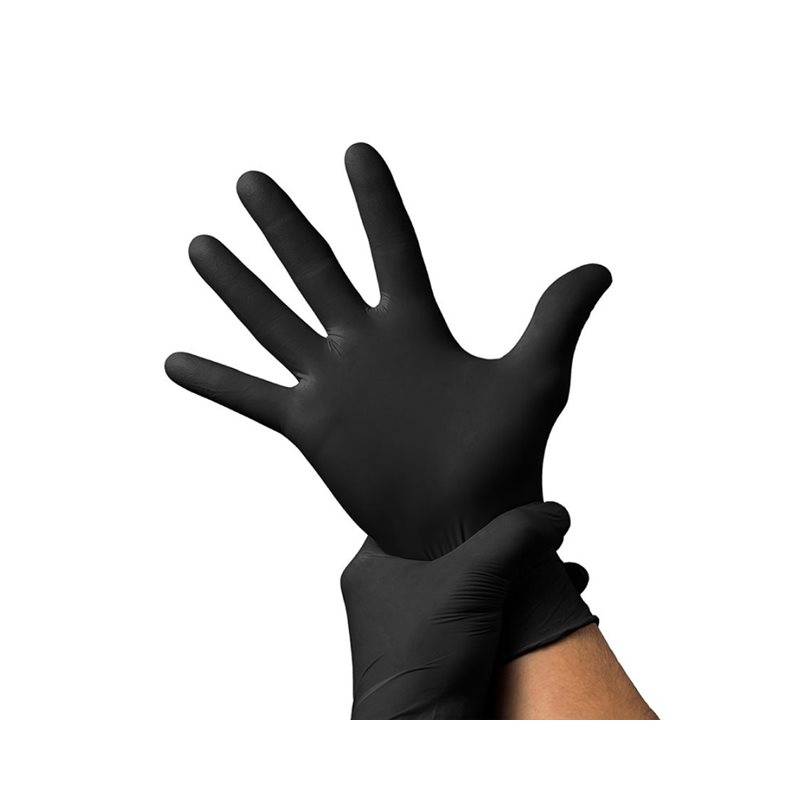 Перчатки нитрил. XL Nitrile, черные, 100 шт/упак.